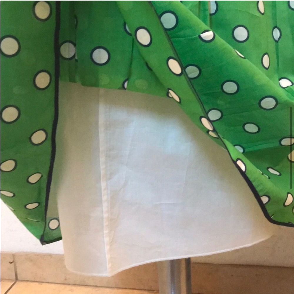 Jcrew Polka dot Skirt Size 6 green - Picture 5 of 9